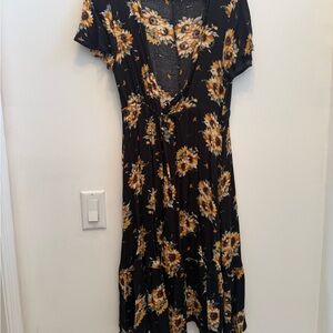 Crepe Tie-Front Kimono